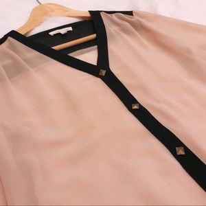 BLUSH SHEER BLOUSE